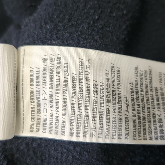 Hollister Y2K 2000s Blue Hoodie Hooded Sweatshirt Size S Puff Letter Spellout - Picture 14 of 14